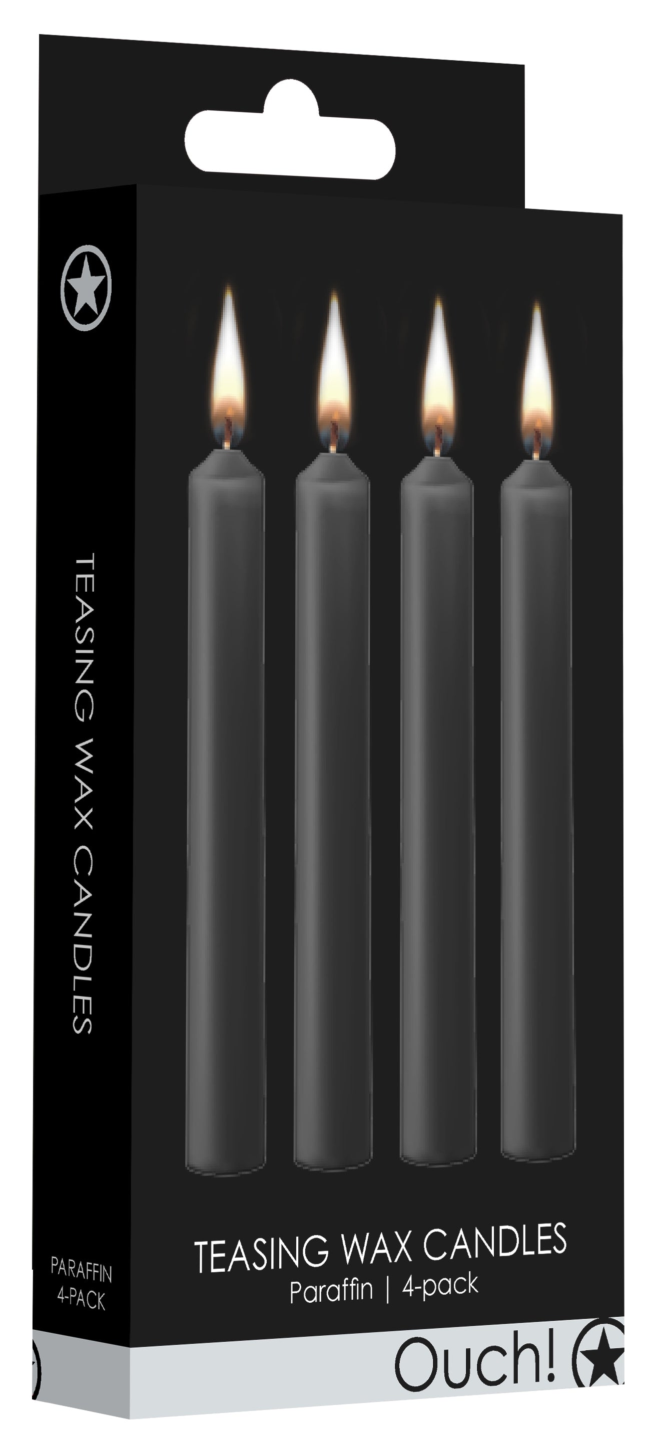 Lot de 4 mini bougies SM Wax Noire