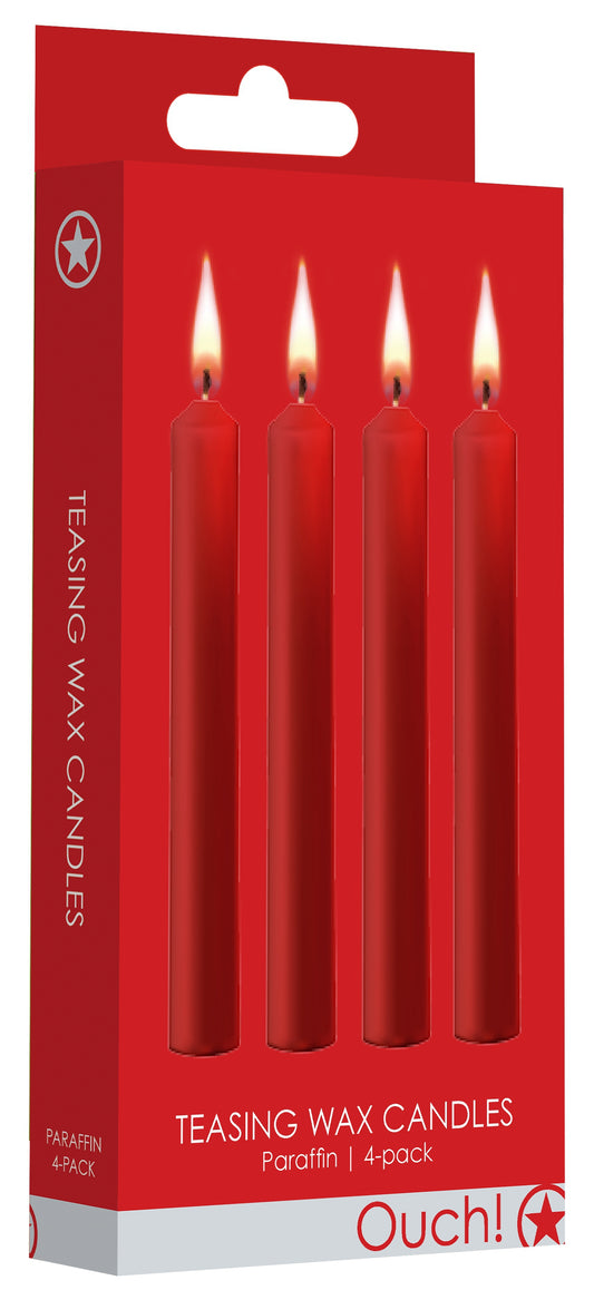 Lot de 4 Mini bougies SM Wax Rouge