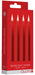 Lot de 4 Mini bougies SM Wax Rouge