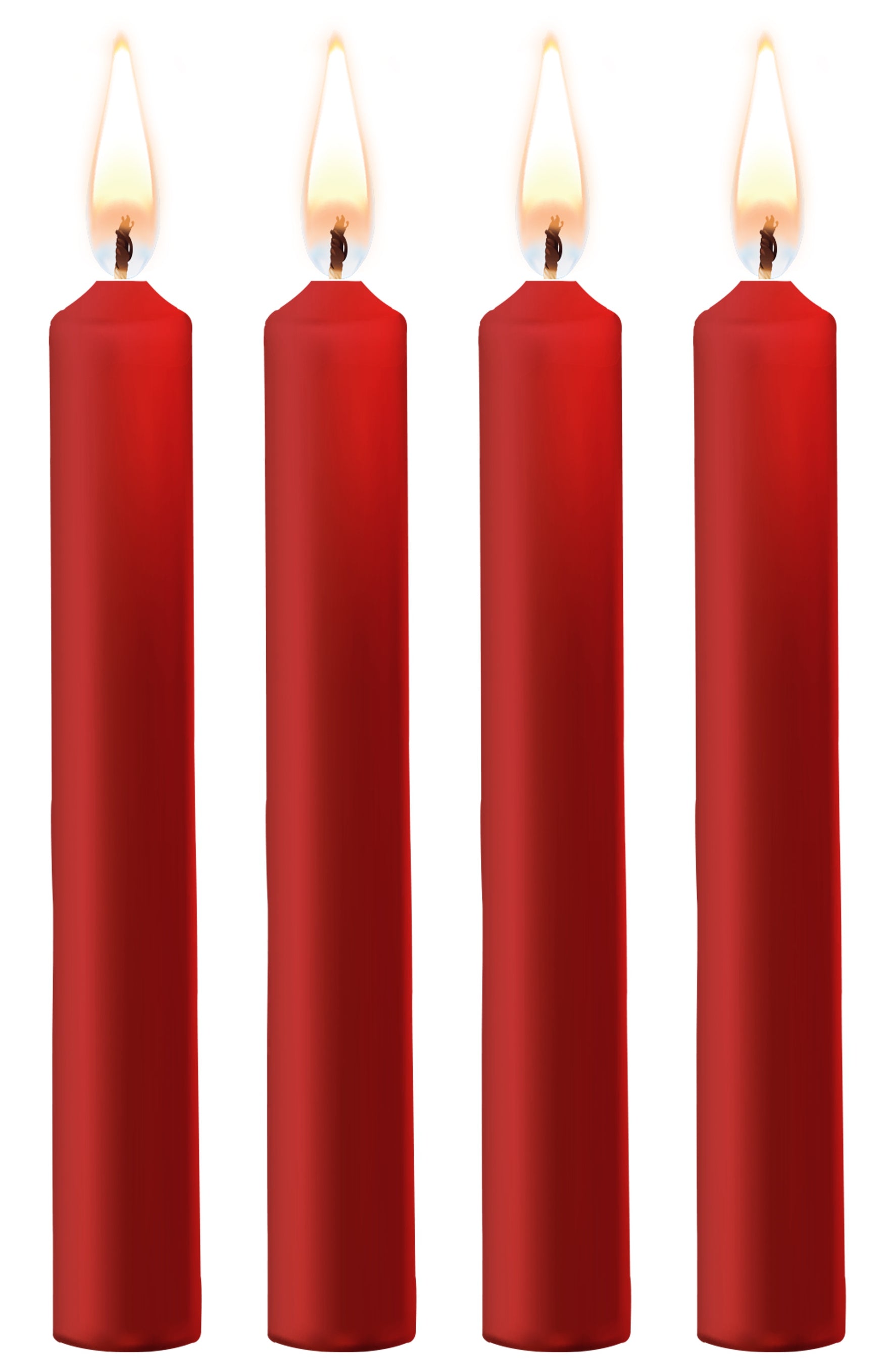 Lot de 4 Mini bougies SM Wax Rouge