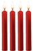 Lot de 4 Mini bougies SM Wax Rouge