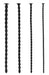 Lot de 4 Tiges pour Urètre Sporal Screw 30cm - Diamètres de 7 à 10mm