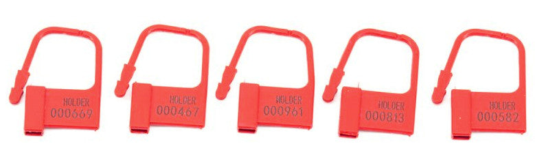 Lot de 5 Cadenas Lock Numérotés Rouge