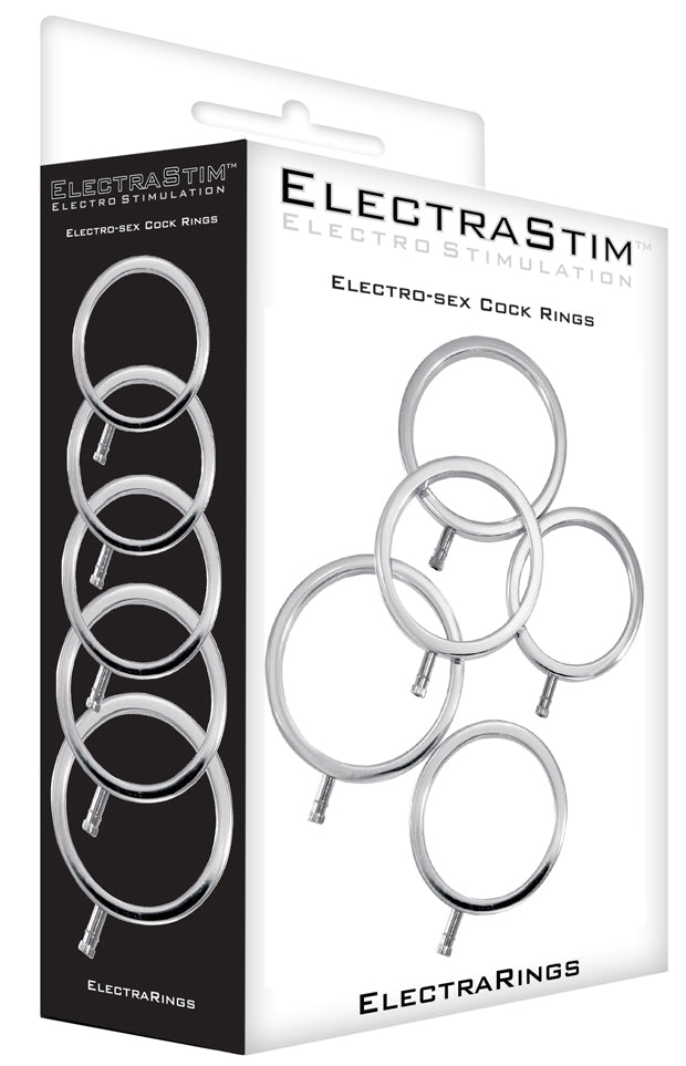 Lot de 5 Cockrings Électro ElectraRings Electrastim