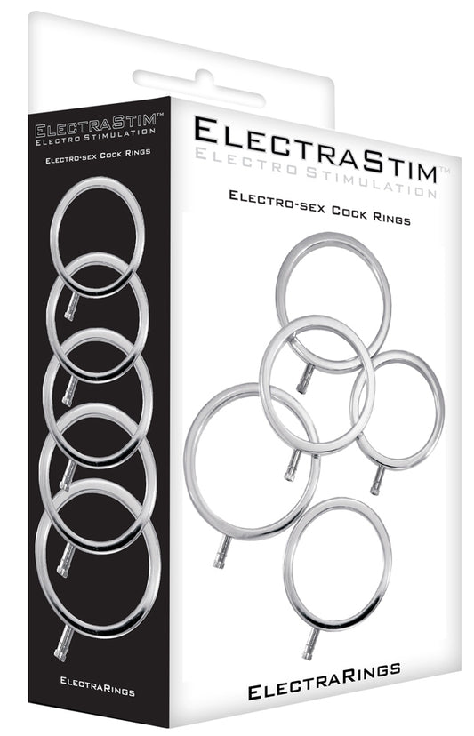 Lot de 5 Cockrings Électro ElectraRings Electrastim