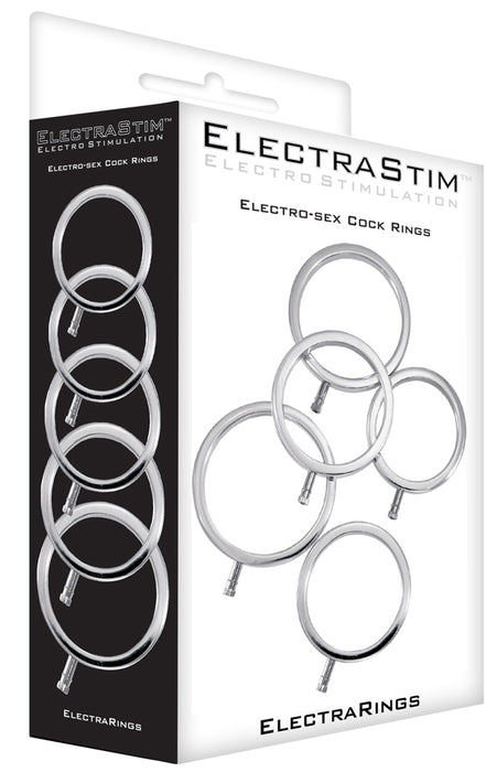Lot de 5 Cockrings Électro ElectraRings Electrastim