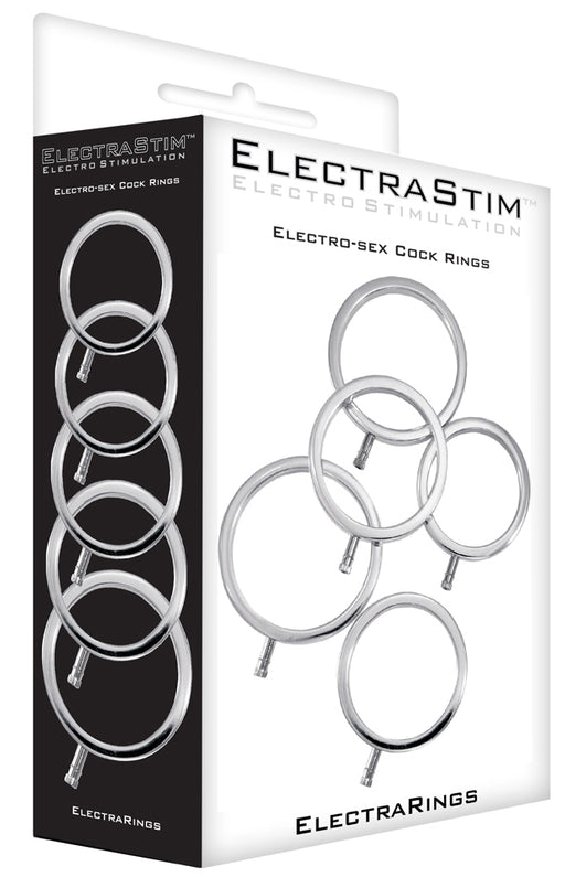 Lot de 5 Cockrings Électro ElectraRings Electrastim