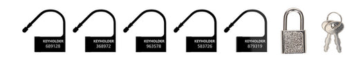 Lot de 5 Locks numérotés noirs