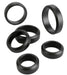 Lot de 6 Cockrings Cock & Ball 26 à 56 mm Noirs