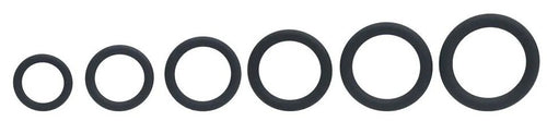 Lot de 6 Cockrings Silicone Classic Levelz 23-39mm