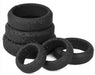 Lot de 6 cockrings Silicone Hyperion Noir