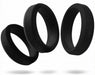 Lot de 6 cockrings Silicone Hyperion Noir