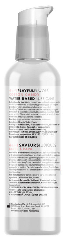 Lubrifiant 4 en 1 Playful Flavors 118ml Barbe à papa