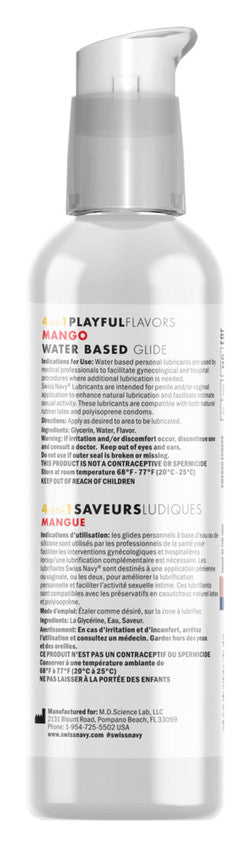 Lubrifiant 4 en 1 Playful Flavors 118ml Mangue