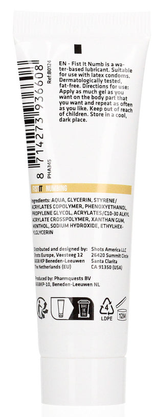 Lubrifiant relaxant Fist It Numbing 24ml