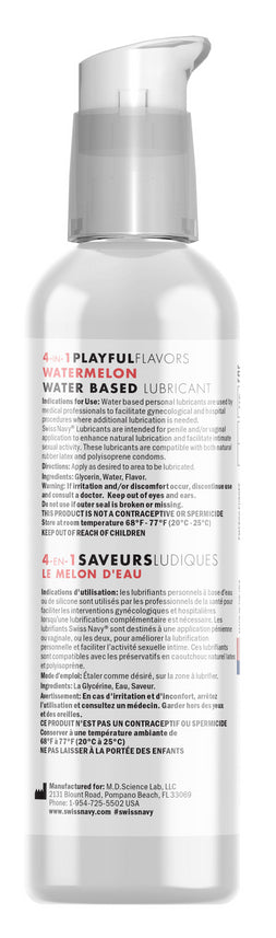 Lubrifiant Aromatisé 4-en-1 Playful Flavors Pastèque 118ml
