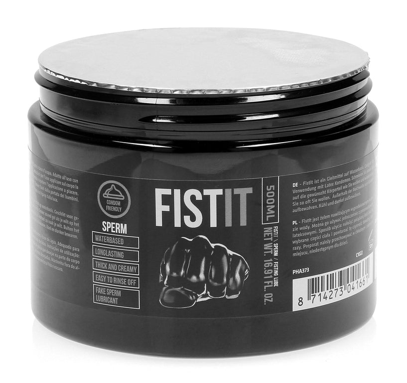 Lubrifiant Aspect Sperme Fist It 500 ml - Pot noir