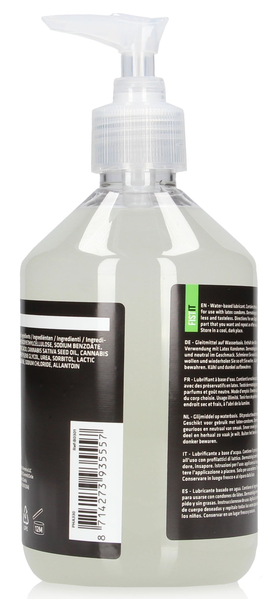 Lubrifiant Cbd Fist It - Pompe 500ml