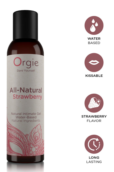 Lubrifiant eau All-natural strawberry 150ml