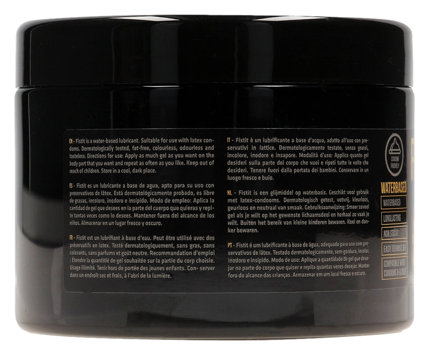 Lubrifiant Eau Fist It 500ml - Pot noir