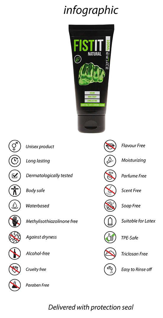 Lubrifiant Fist It Natural Vegan 100ml
