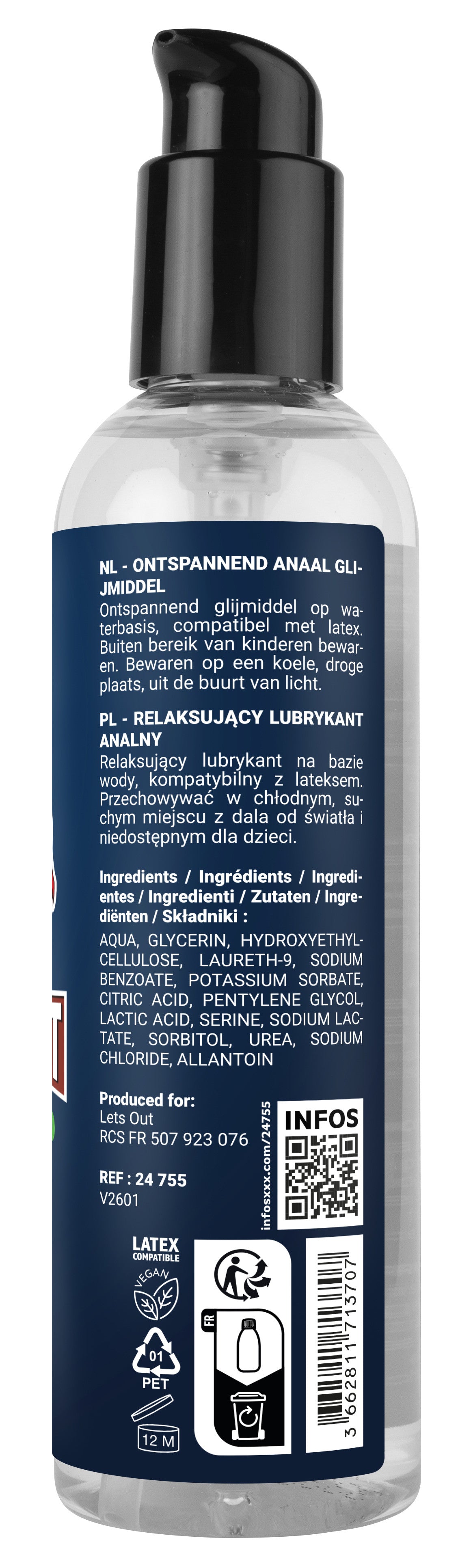 Lubrifiant Fuck & Fist Waterbased Relax 250ml