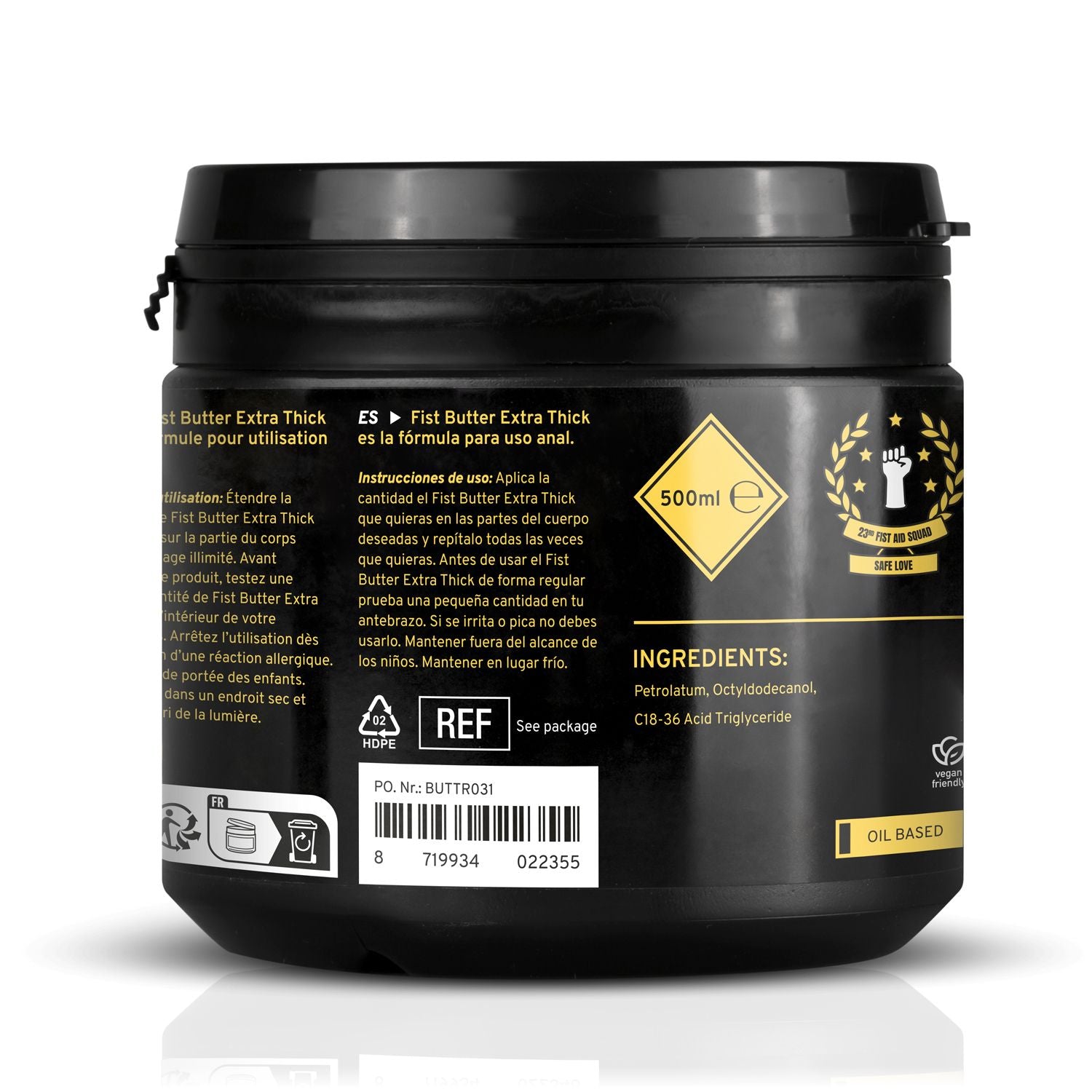 Lubrifiant Huile Buttr Fist Gel 500ml