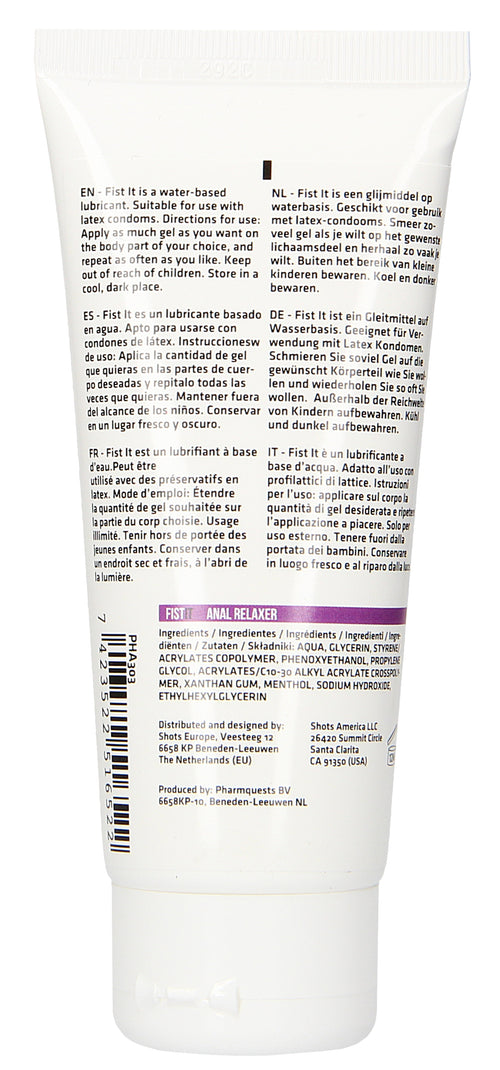Lubrifiant relaxant Fist It Anal Relaxer 100mL