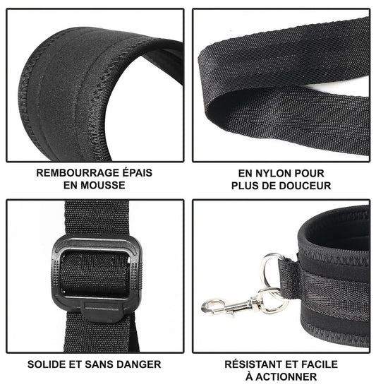 Maintien Cuisses et Poignets Restraint Up Noir