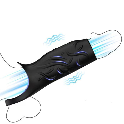 Manchon vibrant Extivibe 9 x 4.5 cm Noir