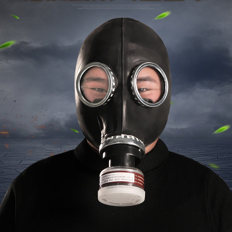 Masque à gaz BDSM avec Filtre BREATH GAME Noir