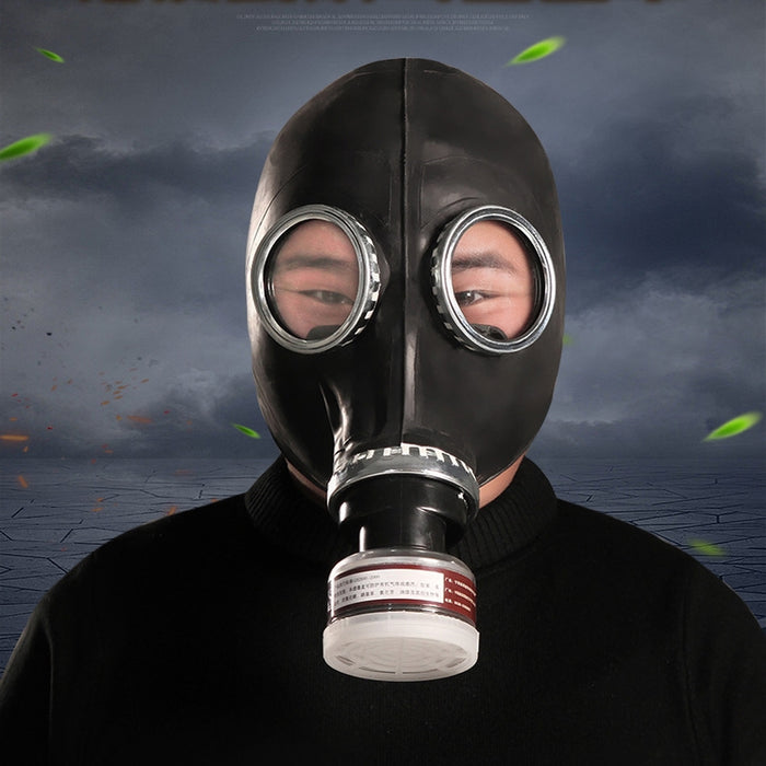 Masque à gaz BDSM avec Filtre BREATH GAME Noir