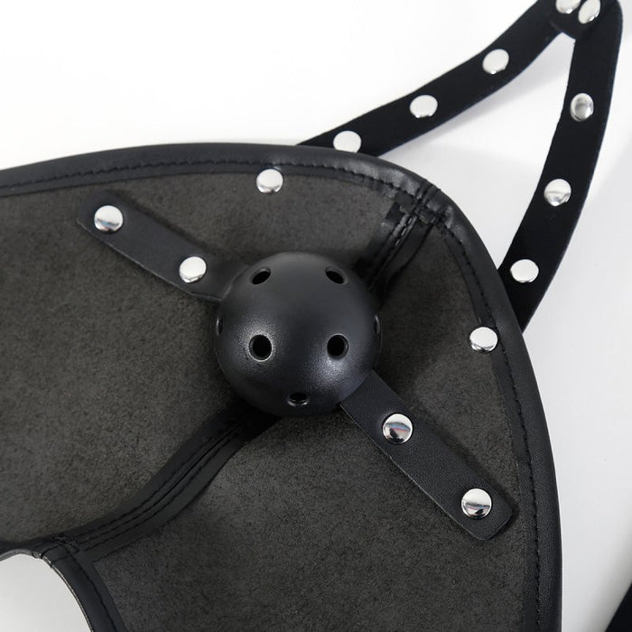 Masque avec Bâillon-Boule Gagown Noir