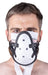 Masque avec Lanières en Cuir « Sniff my .... » Blanc