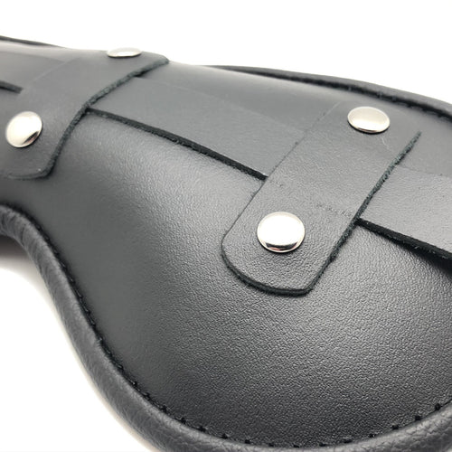 Masque en cuir rembourré Blind Up Noir