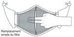 Masque Filtrant D12 LIEUTENANT SKYLE Gris et Bleu