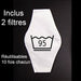 Masque Filtrant D12 LIEUTENANT SKYLE Noir et Blanc