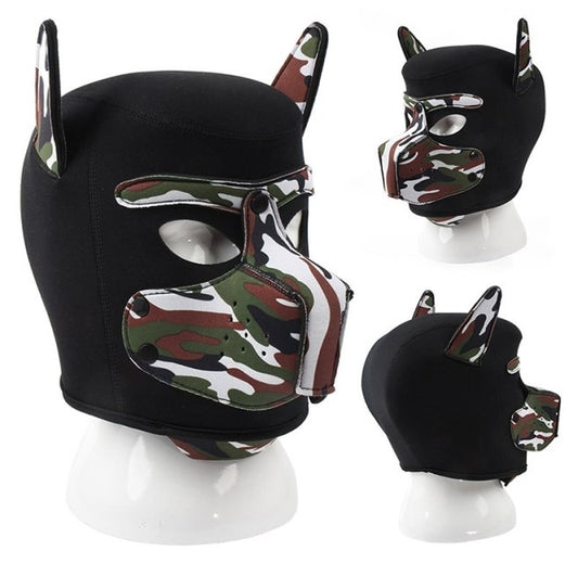 Masque Puppy Néoprène Dog On Noir-Camouflage