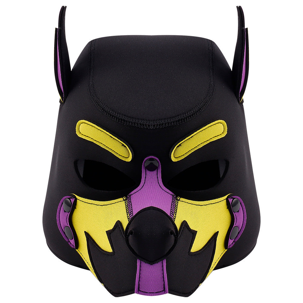 Masque Wolf Gang Noir-Jaune-Violet