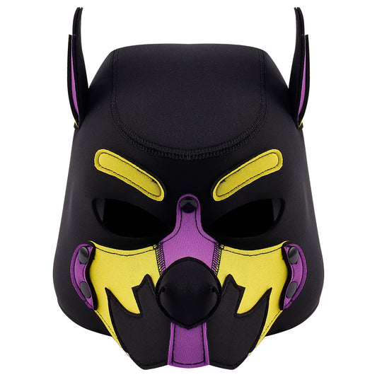 Masque Wolf Gang Noir-Jaune-Violet