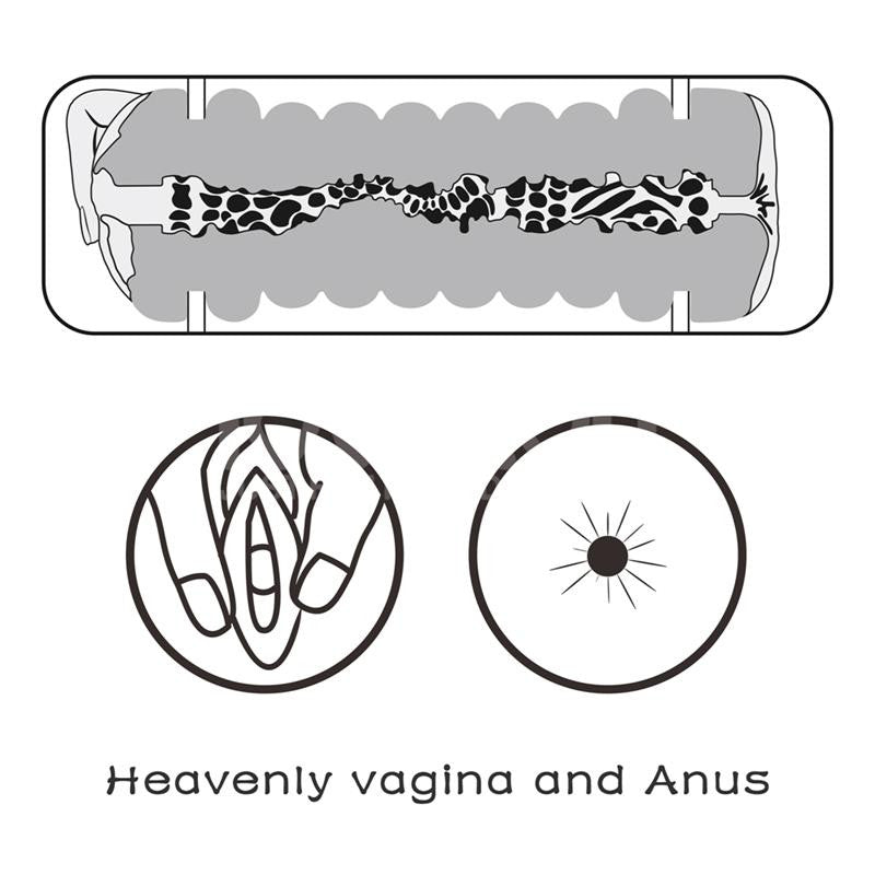 Masturbateur 2 entrées vagin-anus Virgin-skin blowout Bleu