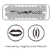 Masturbateur 2 entrées vagin-bouche Virgin-skin blowout Violet