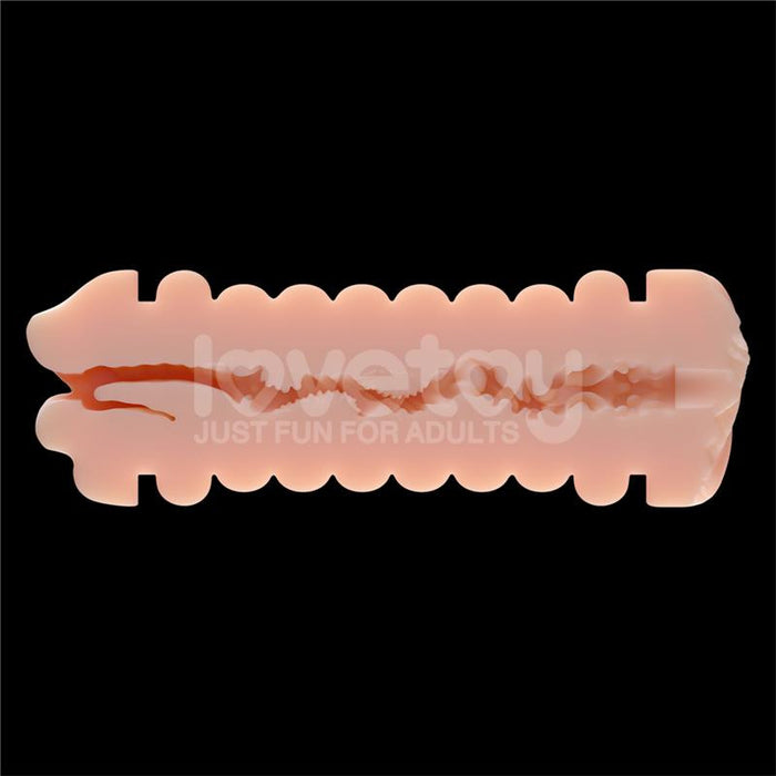 Masturbateur 2 entrées vagin-bouche Virgin-skin blowout Violet