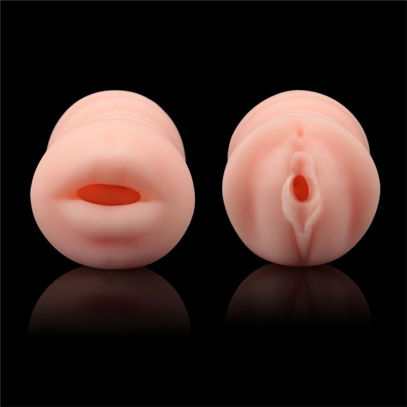 Masturbateur 2 entrées vagin-bouche Virgin-skin blowout Violet