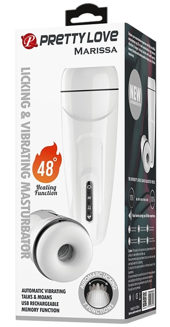 Masturbateur automatique Marissa Pretty Love Licking-Vibration