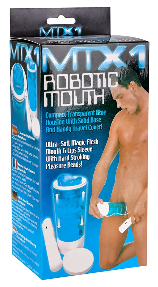 Masturbateur automatique MTX1 Ice Blue Entrée Bouche
