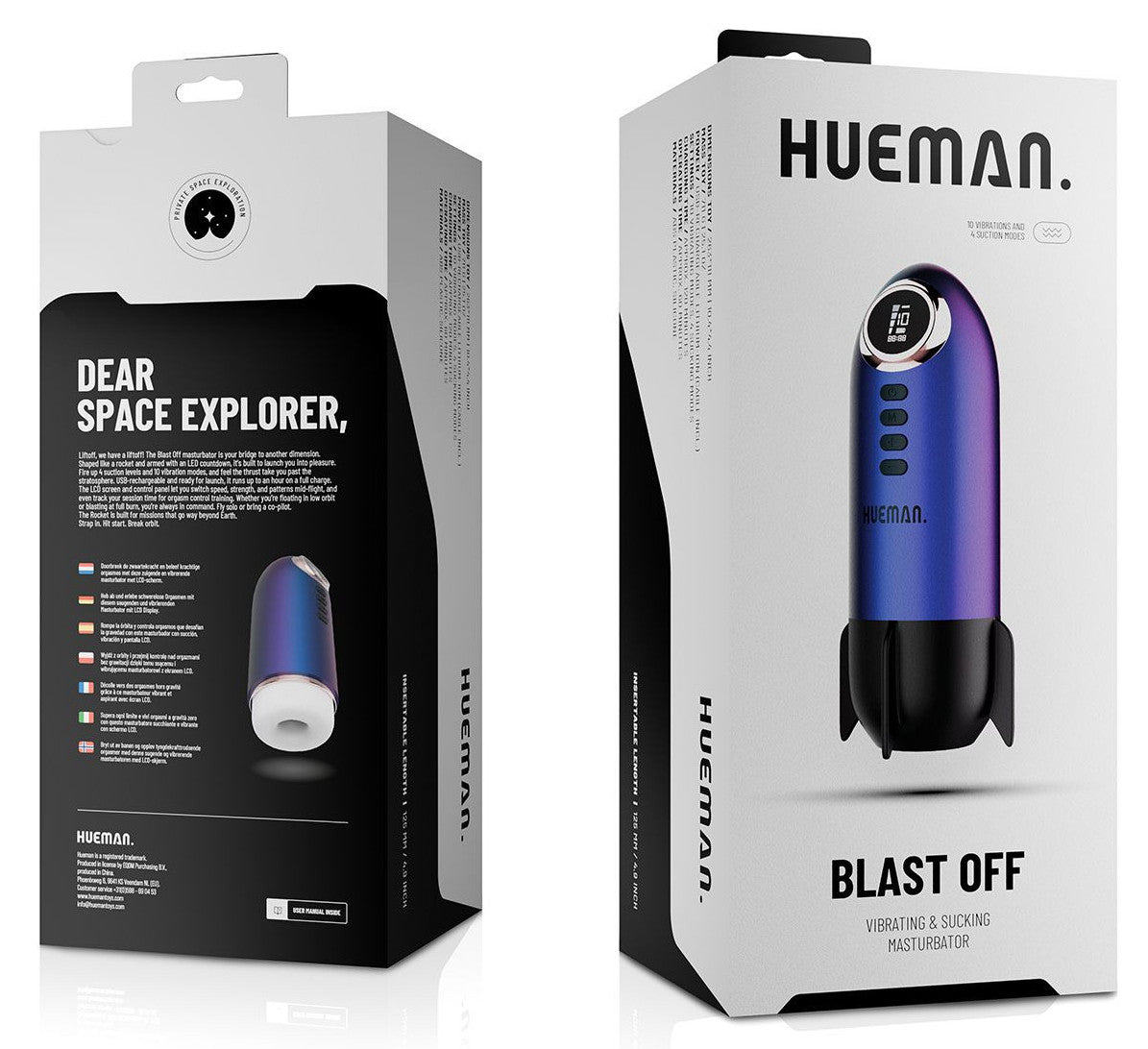 Masturbateur Blast Off - Vibrations et Succion