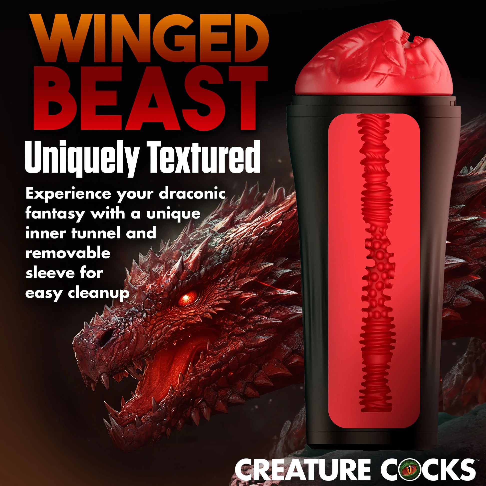 Masturbateur Creature Dragon Rouge