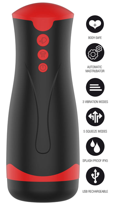 Masturbateur Deep Squeeze Vibrations et Succion