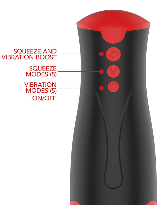 Masturbateur Deep Squeeze Vibrations et Succion